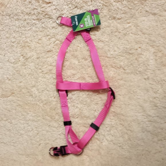 NWT ~ Vibrant Life Nylon Bright Pink Step-in Harness For Dogs (Size: Medium) - Picture 2 of 5